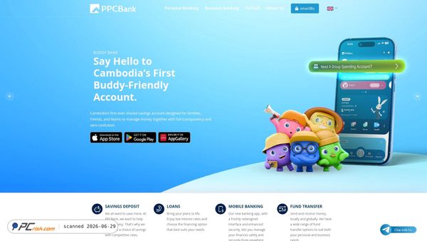 ppcbank.com.kh screenshot