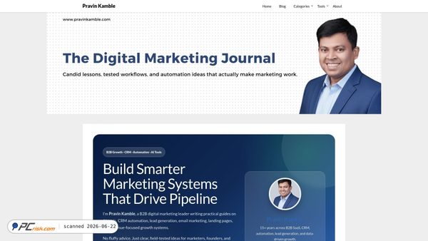 pravinkamble.com screenshot