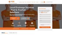 Captura de ecrã de precisedrainage.uk