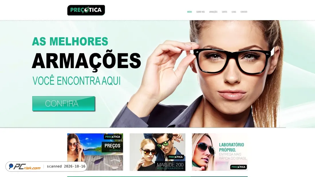 Captura de ecrã de precotica.com.br