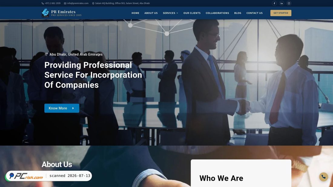Screenshot of premirates.ae