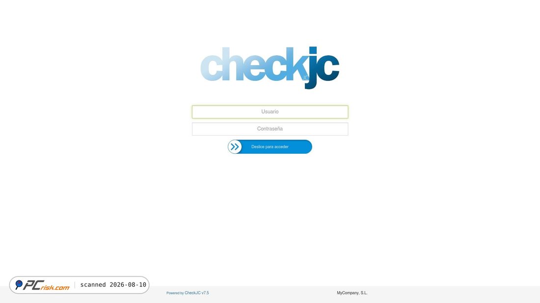 Captura de pantalla de preproduccion.checkjc.com