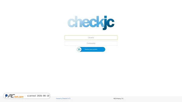 preproduccion.checkjc.com screenshot