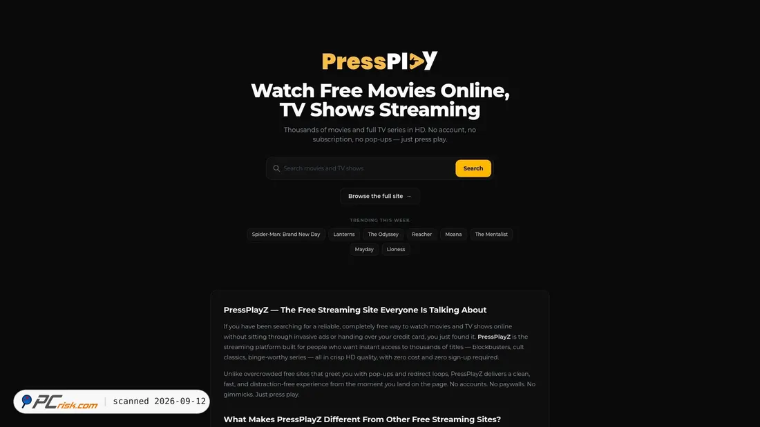 Screenshot van pressplayz.to