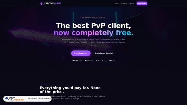 prestige-client.lovable.app Screenshot
