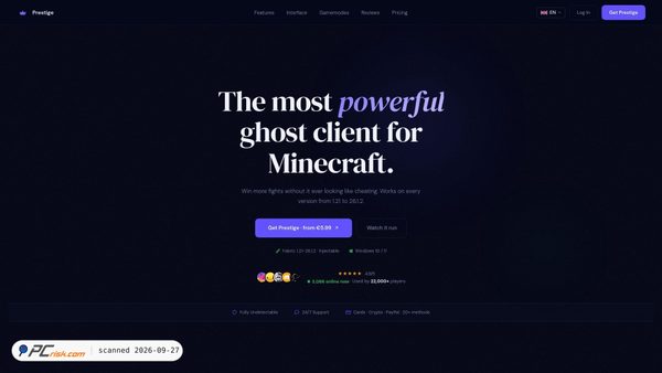 prestigeclient.vip screenshot