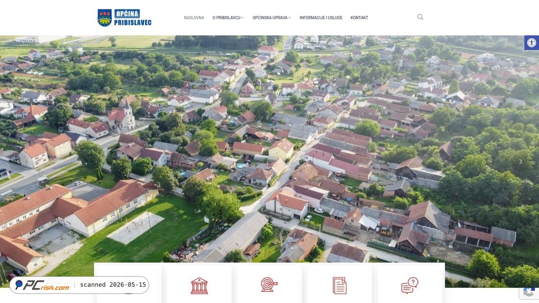 Screenshot di pribislavec.hr
