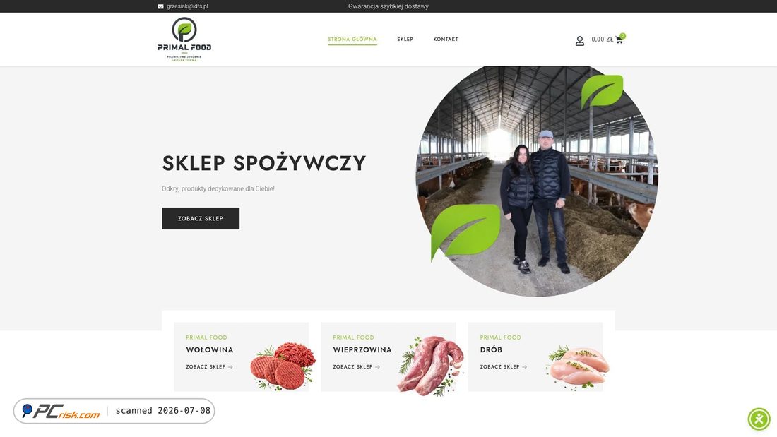 Screenshot of primalfood.pl