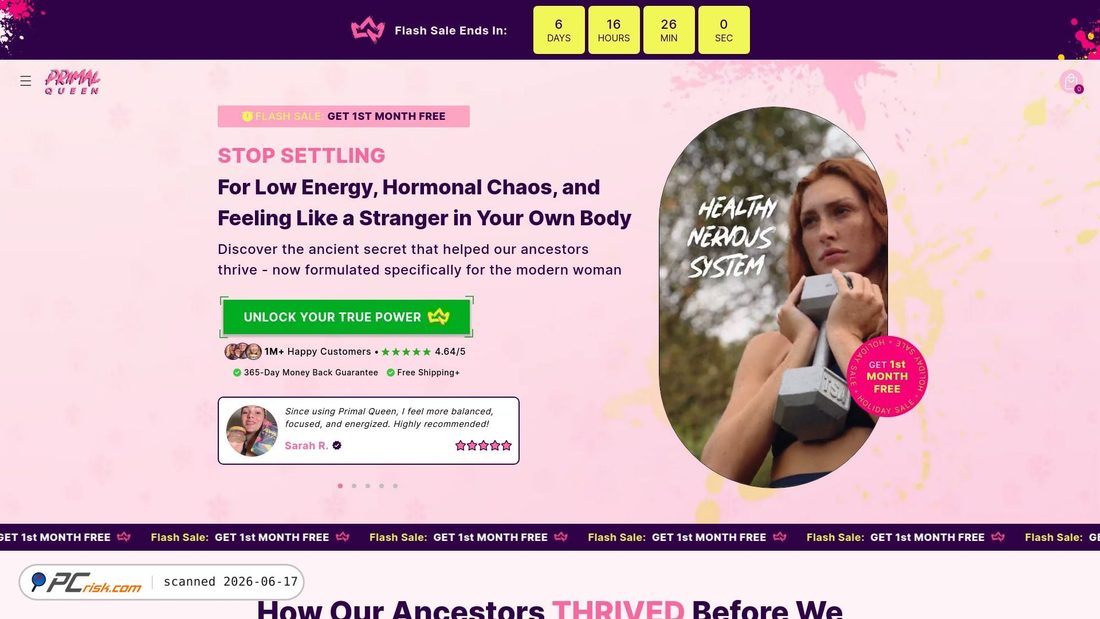 Screenshot von primalqueen.com