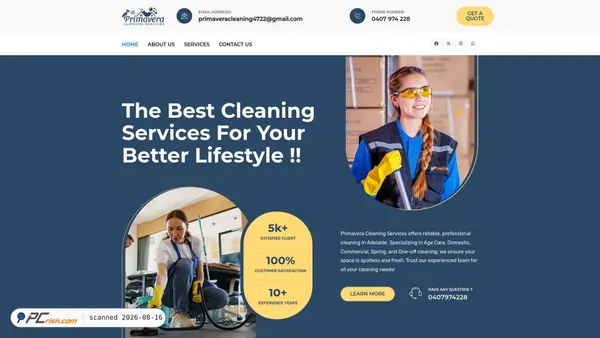 primaveracleaningaustralia.com screenshot