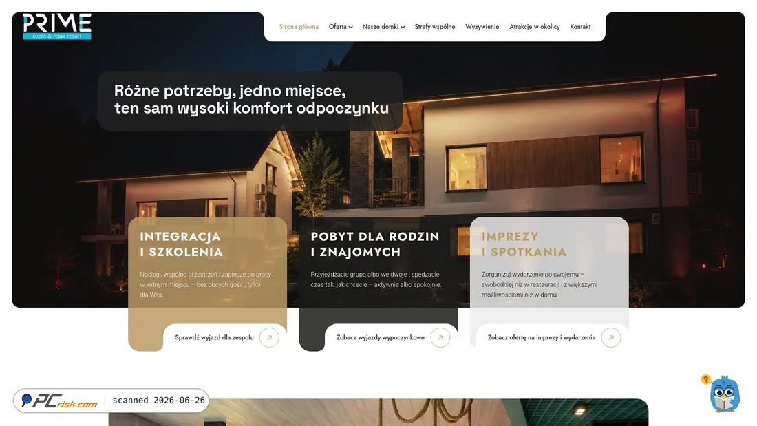Screenshot of primeresort.pl
