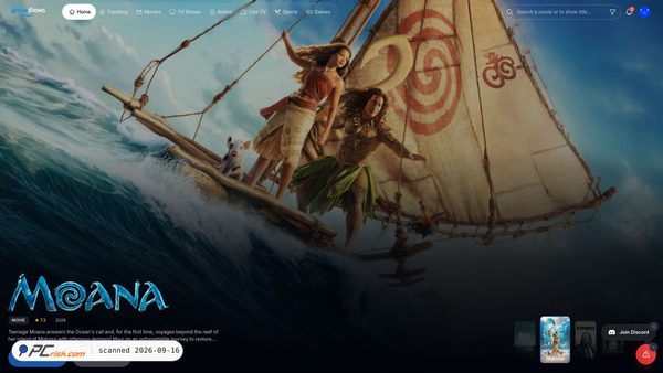 primeshows.org screenshot