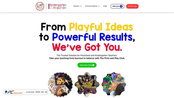 printandplayclub.com screenshot