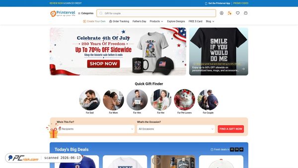 printerval.com screenshot