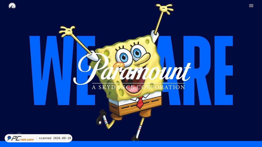 Captura de ecrã de privacy.paramount.com