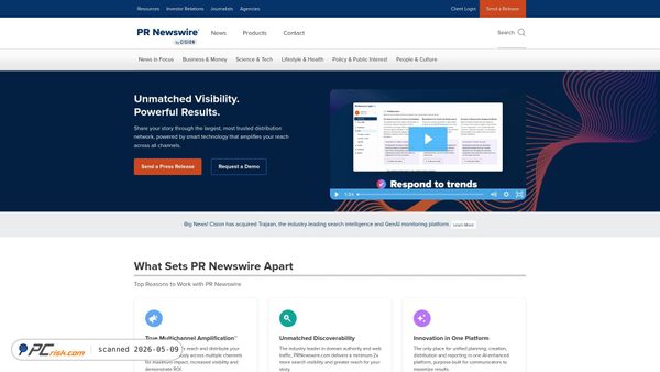 prnewswire.com screenshot