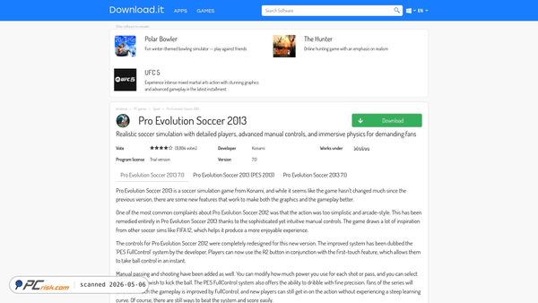 pro-evolution-soccer-2013.en.download.it screenshot