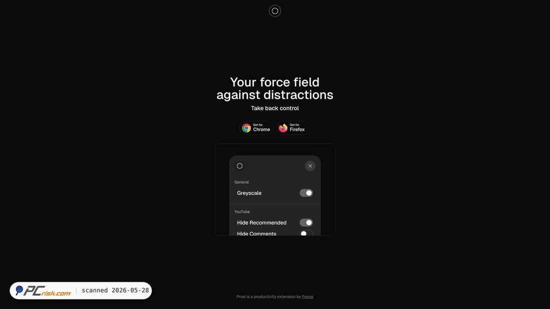 Screenshot of prodextension.com
