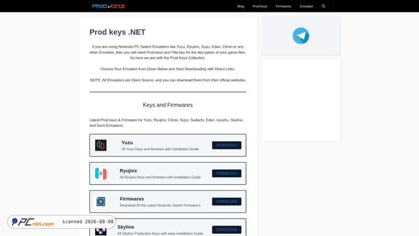 prodkeys.net screenshot