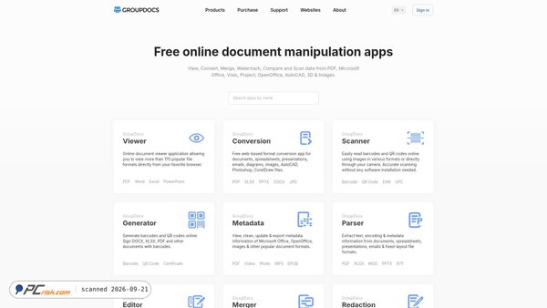 products.groupdocs.app screenshot