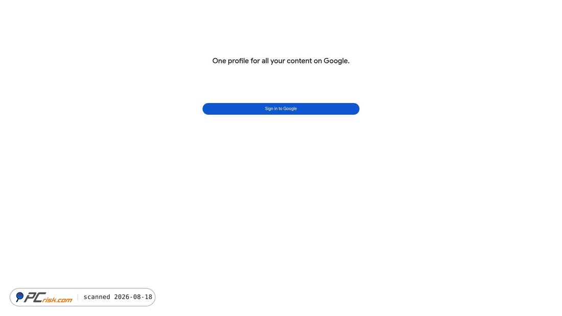 Screenshot of profile.google.com