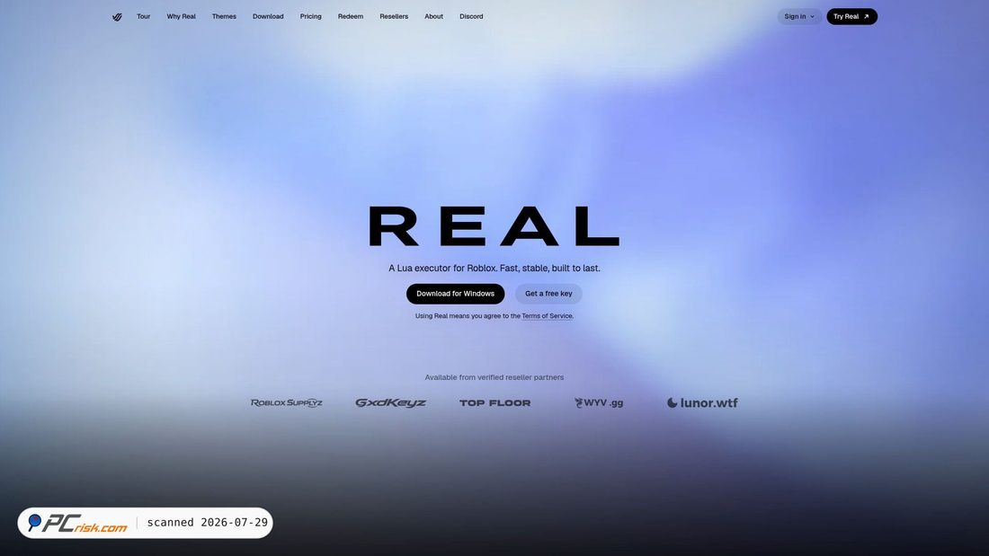 Screenshot of projectreal.gg