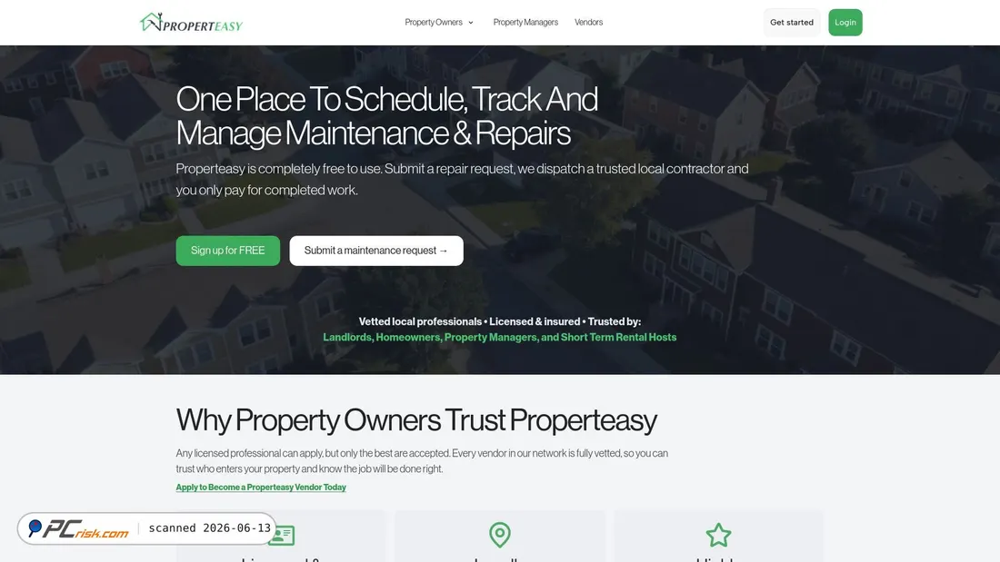 Screenshot of properteasy.com