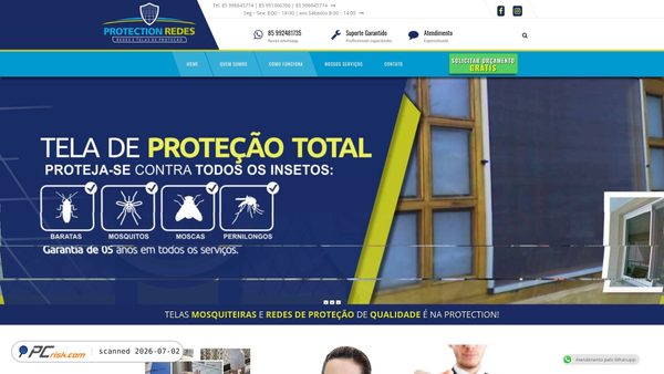 protectionredes.com.br screenshot