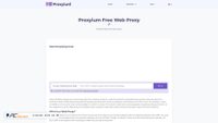 Captura de ecrã de proxyium.com