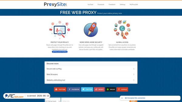 proxysite.com screenshot