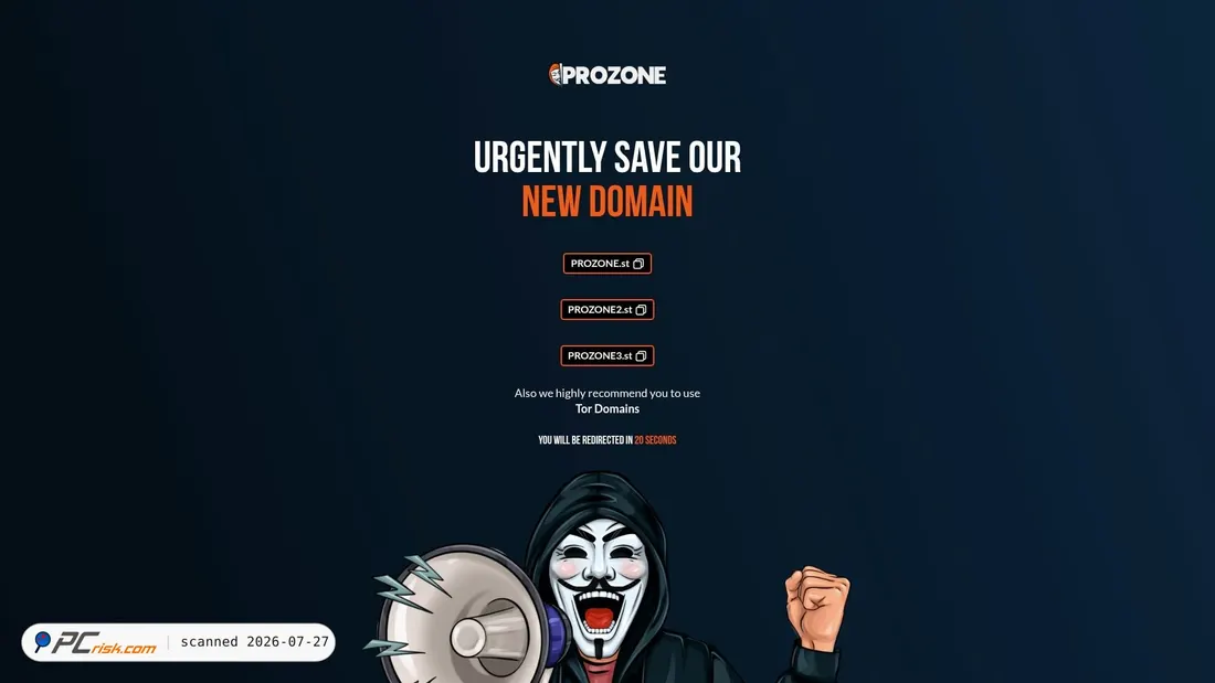Screenshot of prozone.cc