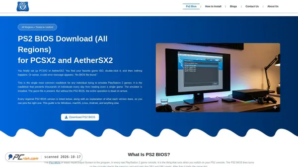 Screenshot di ps2bios-download.com