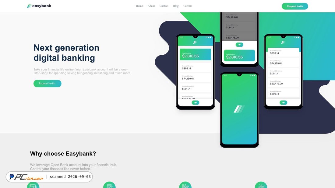 Capture d’écran de psd-4-easy-bank-landing-page.vercel.app