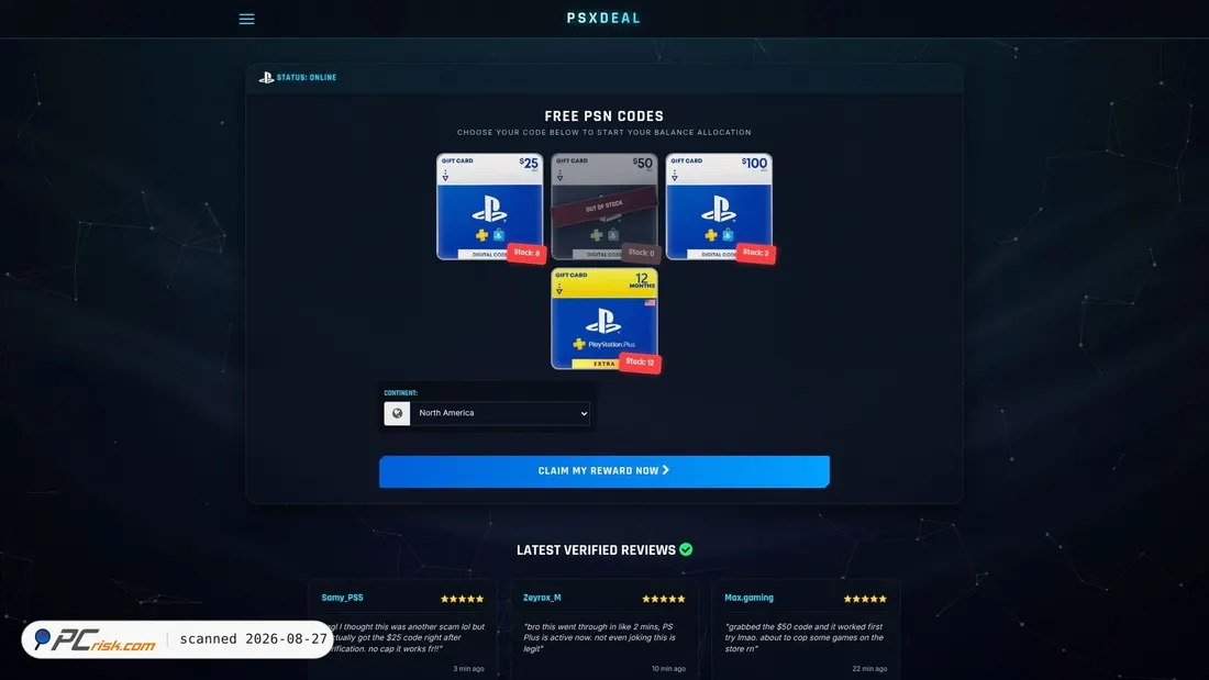 Screenshot di psxdeal.cc