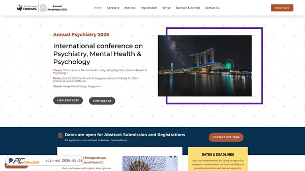 psychiatry.annualforums.com screenshot