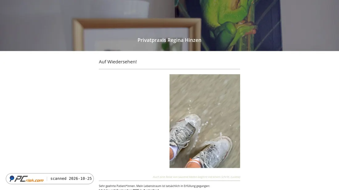 Screenshot von psychotherapie-hinzen.de