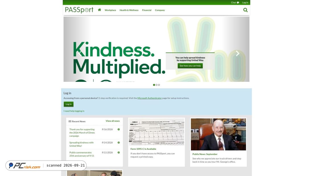 Captura de ecrã de publix.org