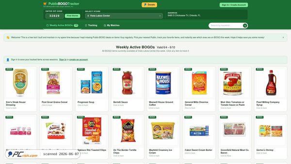 publixbogotracker.com screenshot