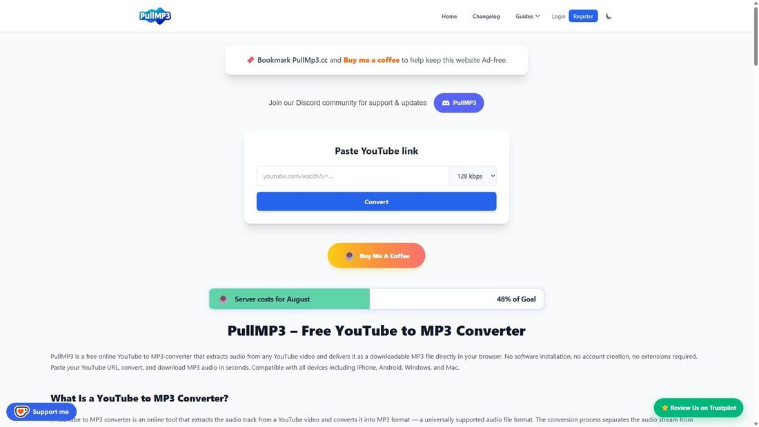 Zrzut ekranu pullmp3.cc