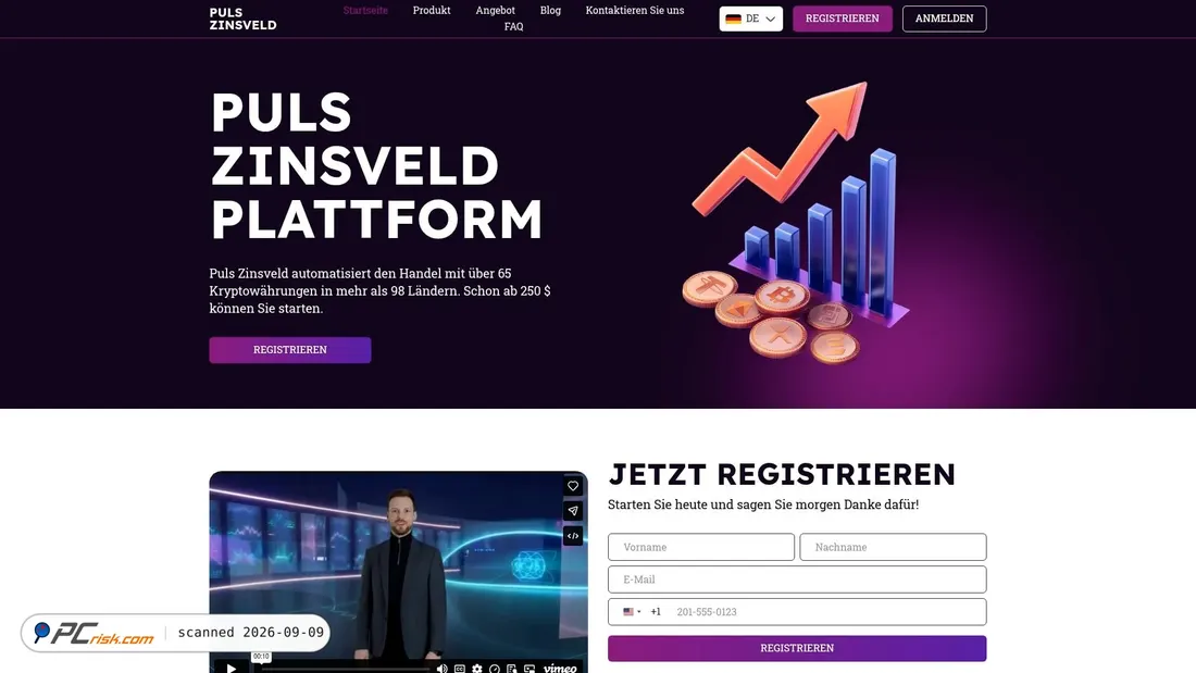 Screenshot von puls-zinsveld.com