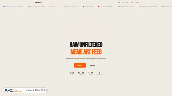 pumpfunfeed.click screenshot