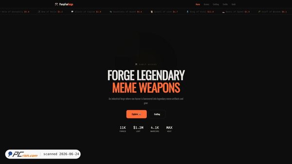 pumpfunforge.click screenshot
