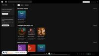 Zrzut ekranu pure-html-css-spotify-clone.vercel.app