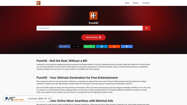 purehd.cc screenshot