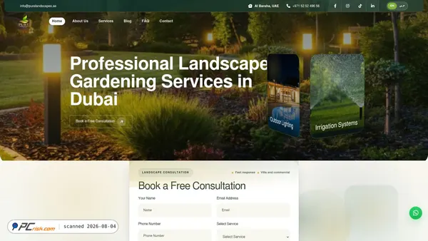 purelandscapes.ae screenshot
