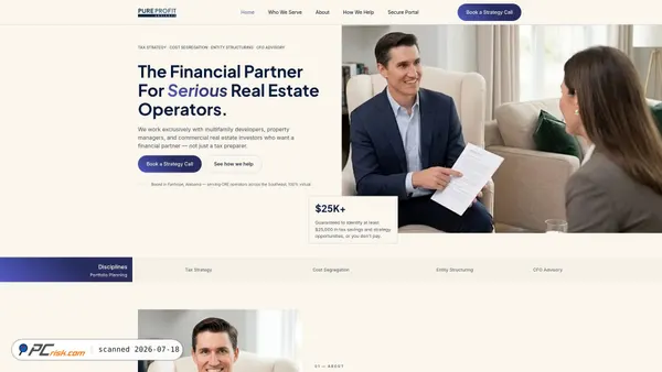 pureprofitadvisors.com screenshot