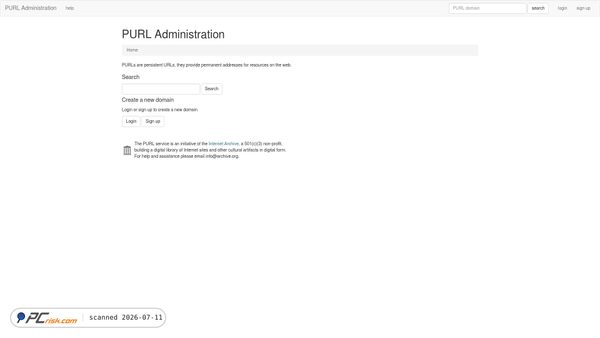 purl.org screenshot