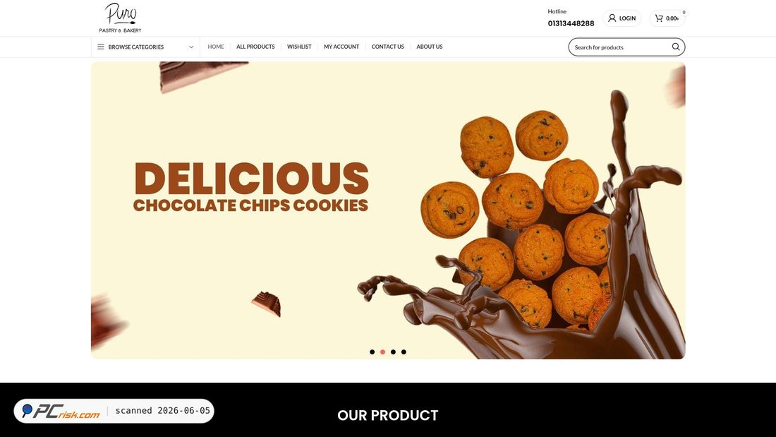 Zrzut ekranu purobakery.com