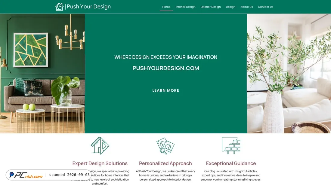 Screenshot von pushyourdesign.com