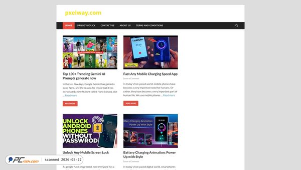 pxelway.com Screenshot